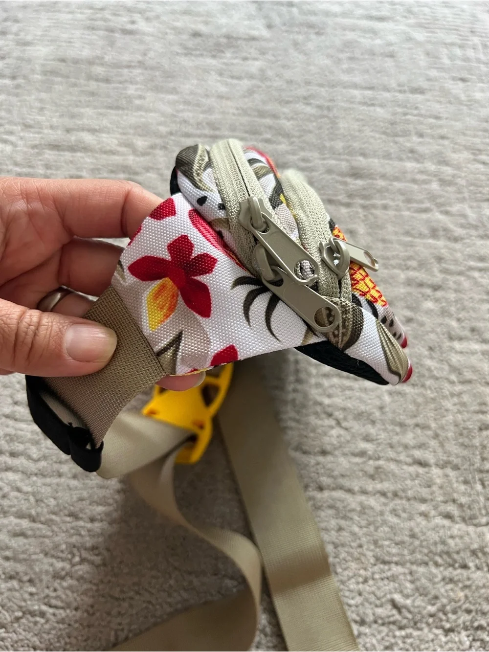 KAVU Tropical Floral Pattern Belt Bag